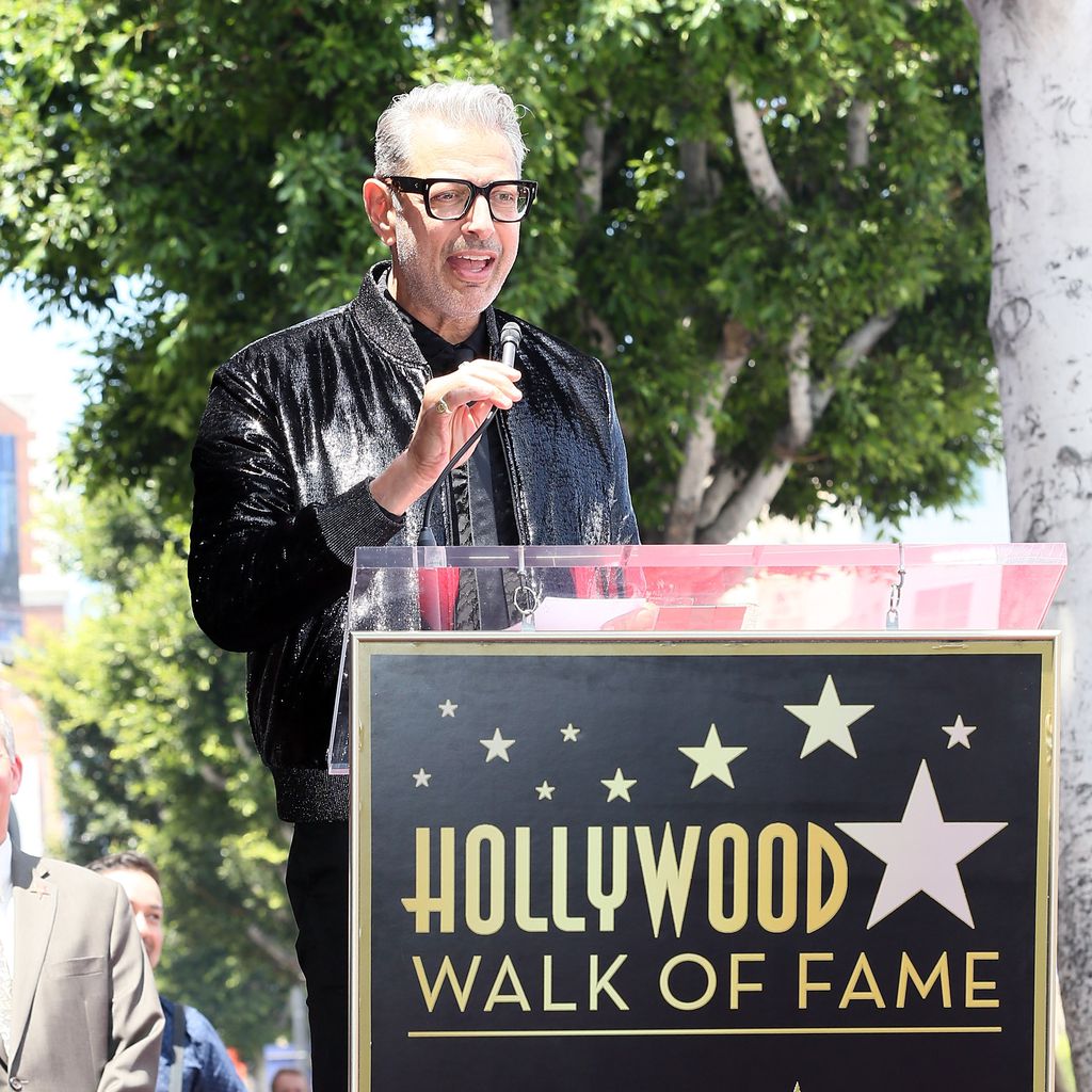 Jeff Goldblum bei der Enthüllung seines Sterns auf dem Walk of Fame in Hollywood