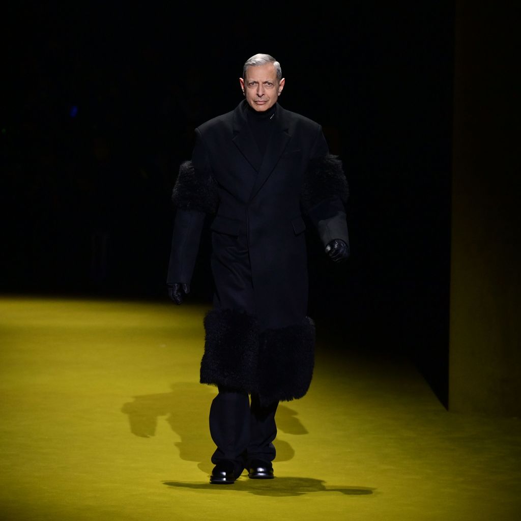 Jeff Goldblum bei der Prada-Fashionshow im Januar 2022