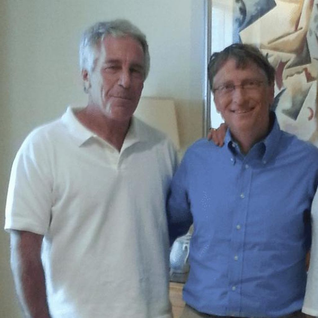 Jeffrey Epstein und Bill Gates auf einem von der US-Justiz veröffentlichten Foto aus den Epstein-Akten