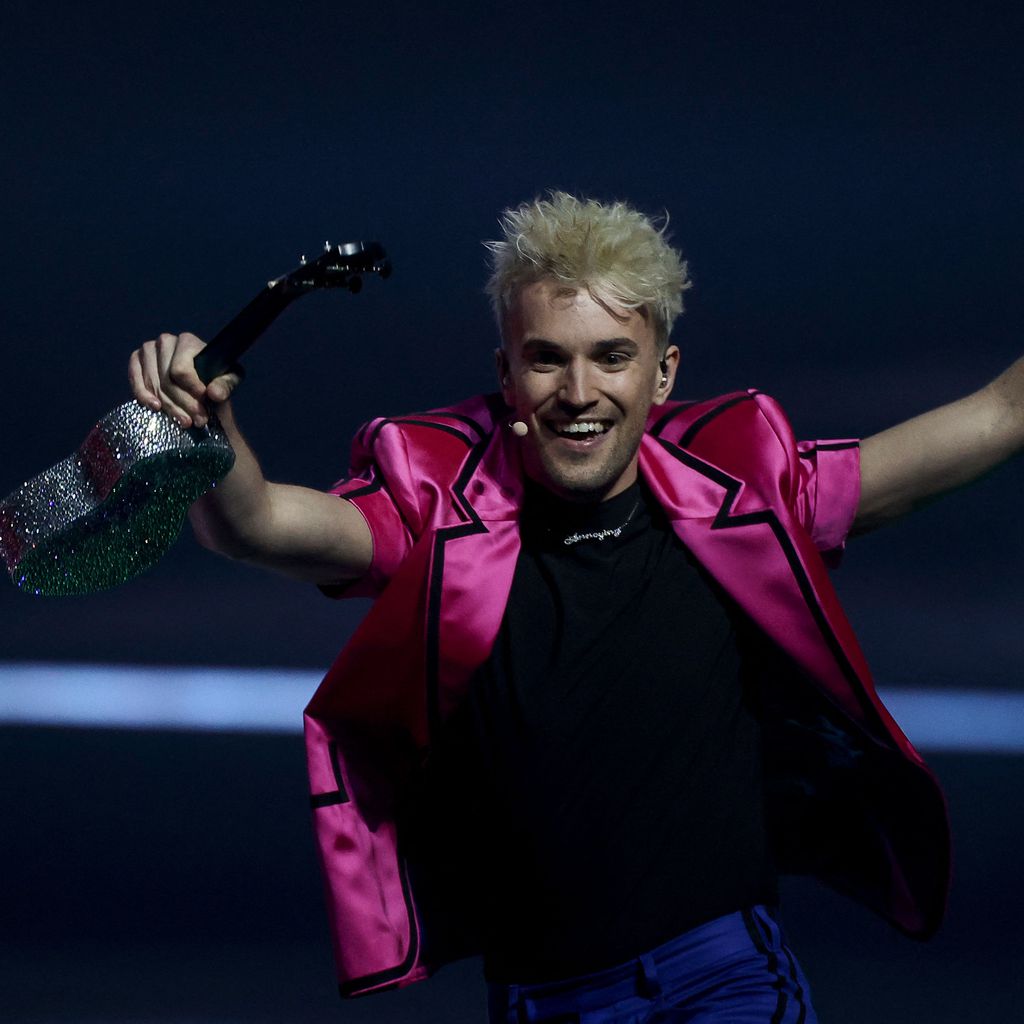 Jendrik Sigwart bei seinem Eurovision Song Contest Auftritt 2021