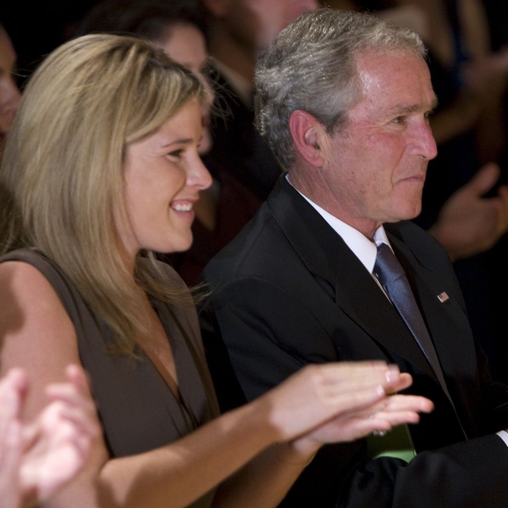 Jenna Bush-Hager und George W. Bush beim National Book Festival Gala Dinner 2008