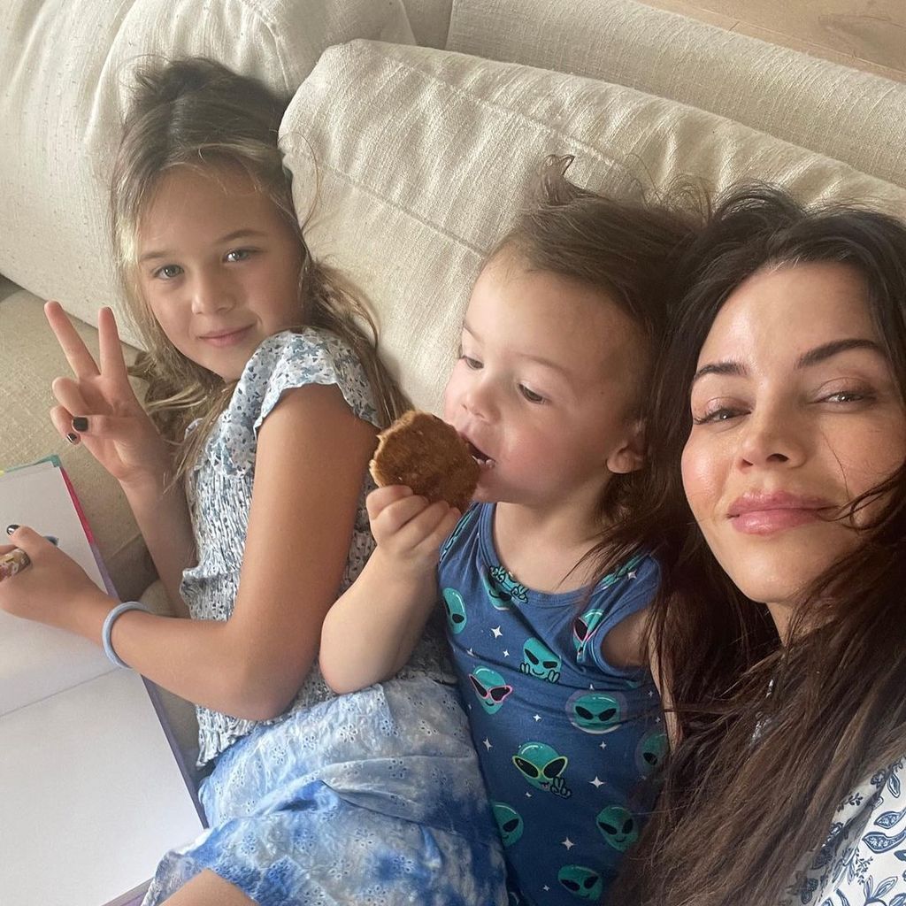 Jenna Dewan mit ihren Kindern Everly und Callum