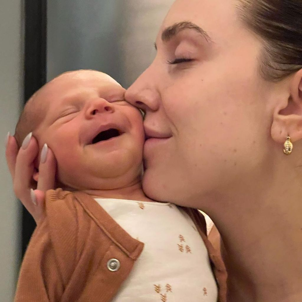 Jenna Johnson mit ihrem Sohn Rome