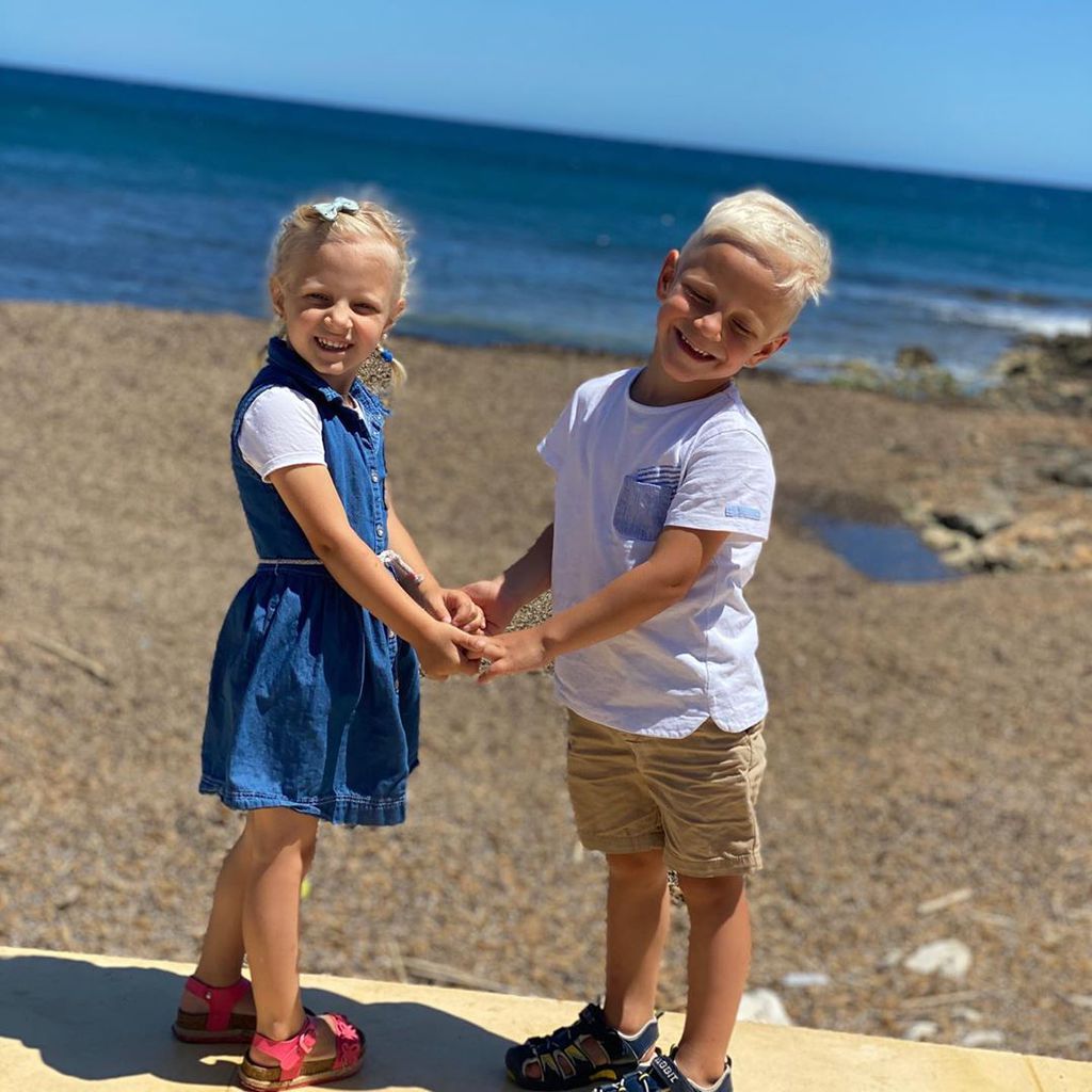 Jenna und Diego, die Kinder von Danni und Jens Büchner