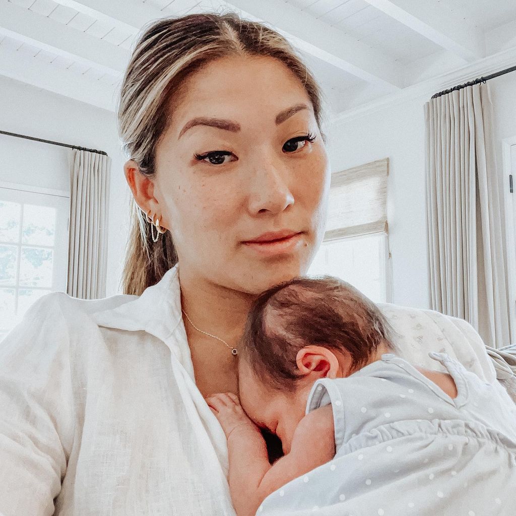 "Glee"-Darstellerin Jenna Ushkowitz mit ihrer Tochter Emma