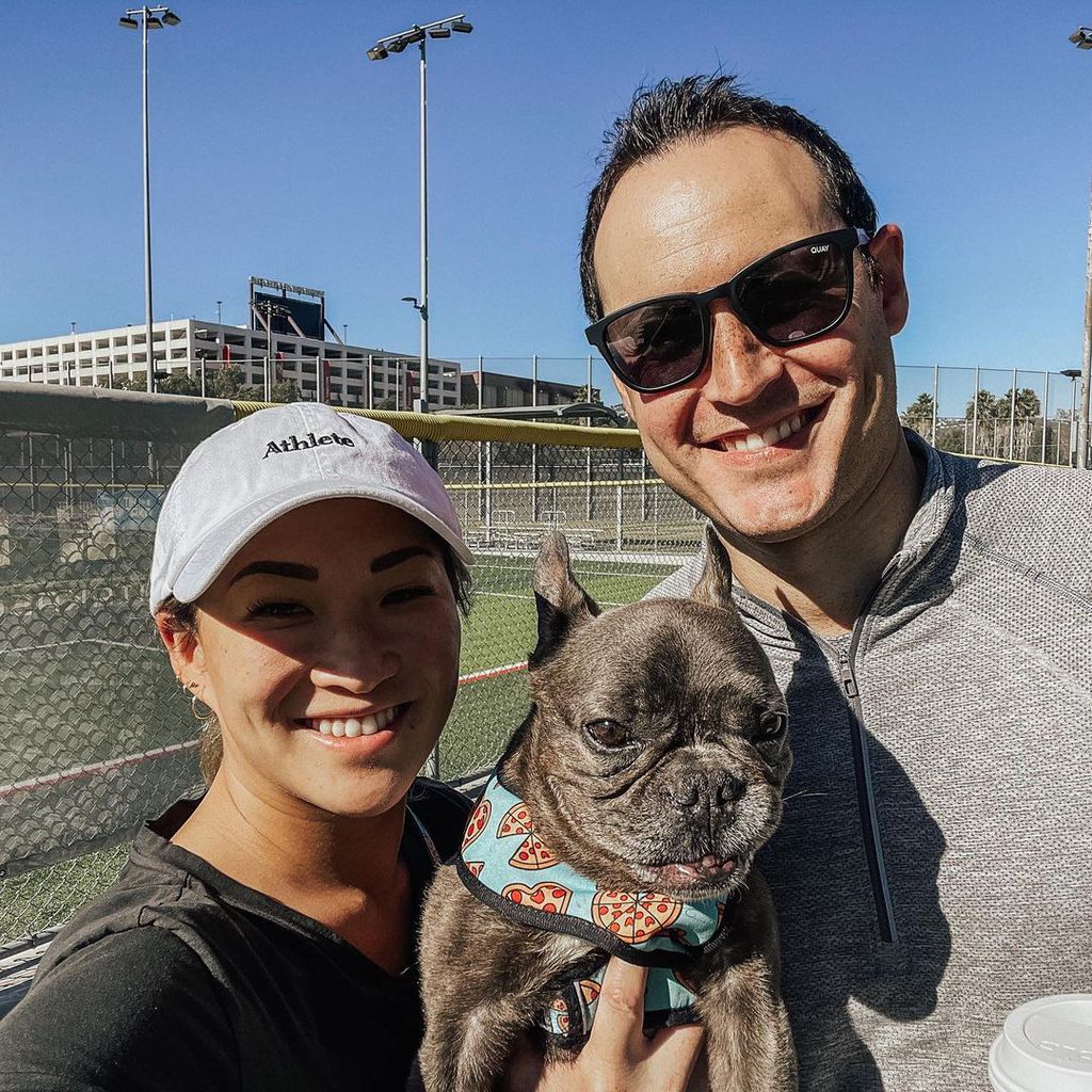 Jenna Ushkowitz und ihr Verlobter David, Juni 2021