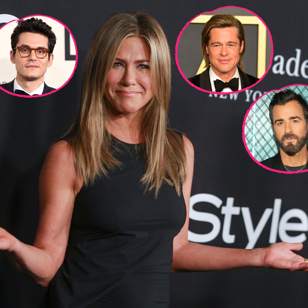 Jennifer Aniston, John Mayer, Brad Pitt und Justin Theroux