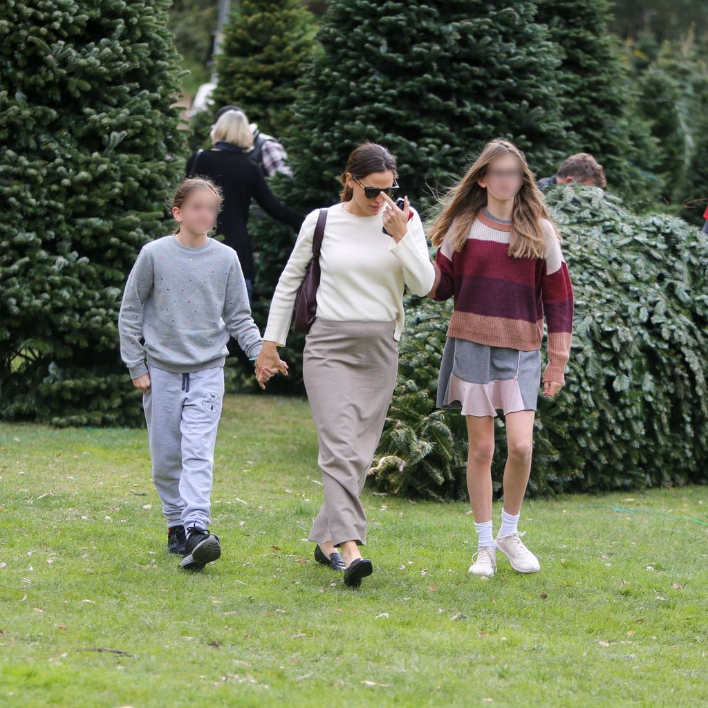 Jennifer Garner mit ihren Töchtern Seraphina und Violet in Los Angeles