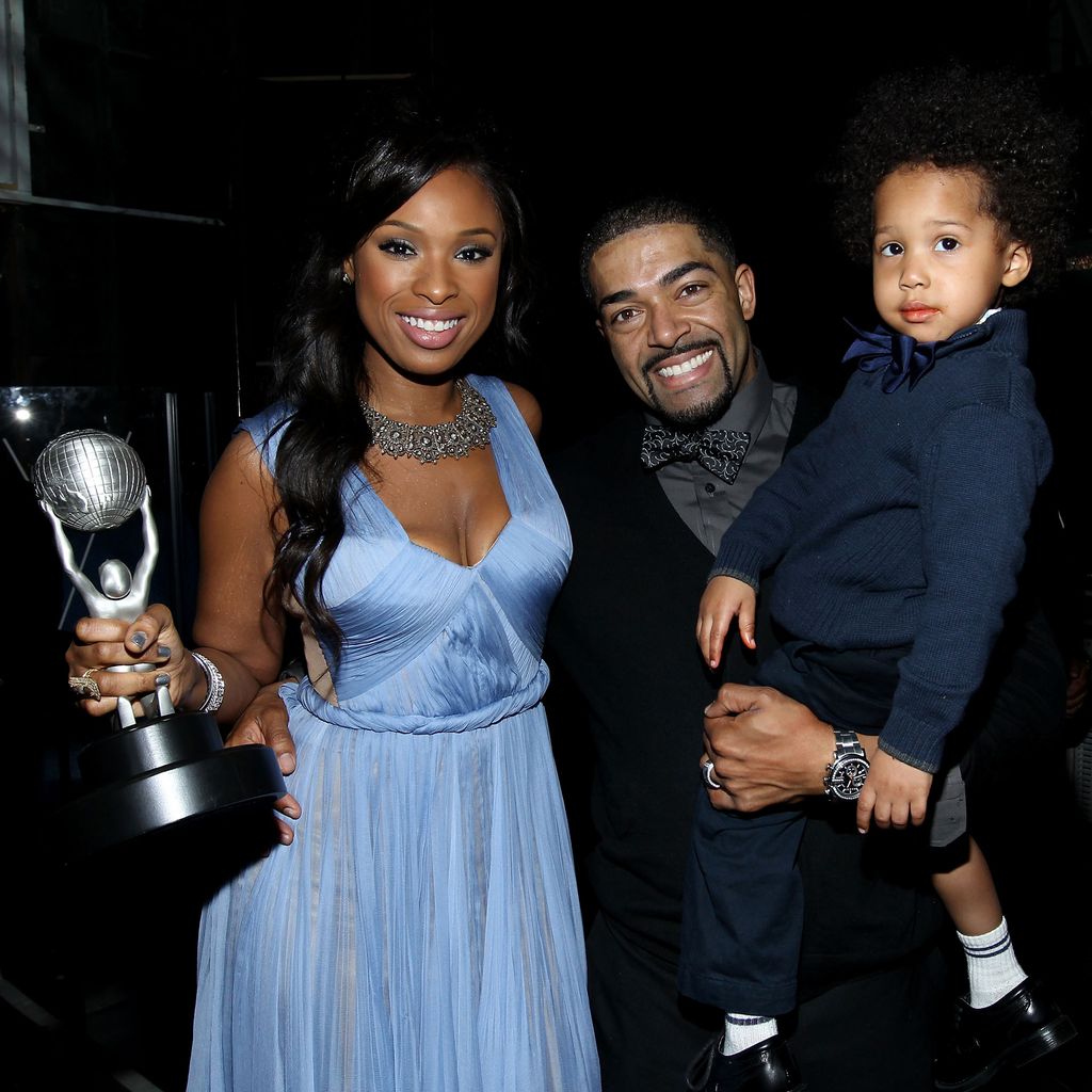 Jennifer Hudson, David Otunga und David Otunga Jr. 2012
