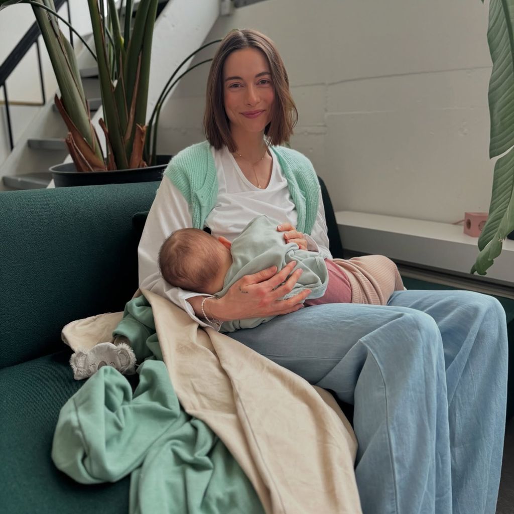 Jennifer Lange mit ihrem Sohn Anton