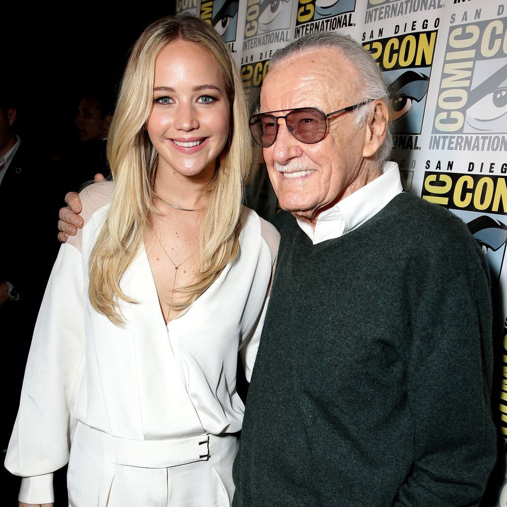 Jennifer Lawrence und Stan Lee