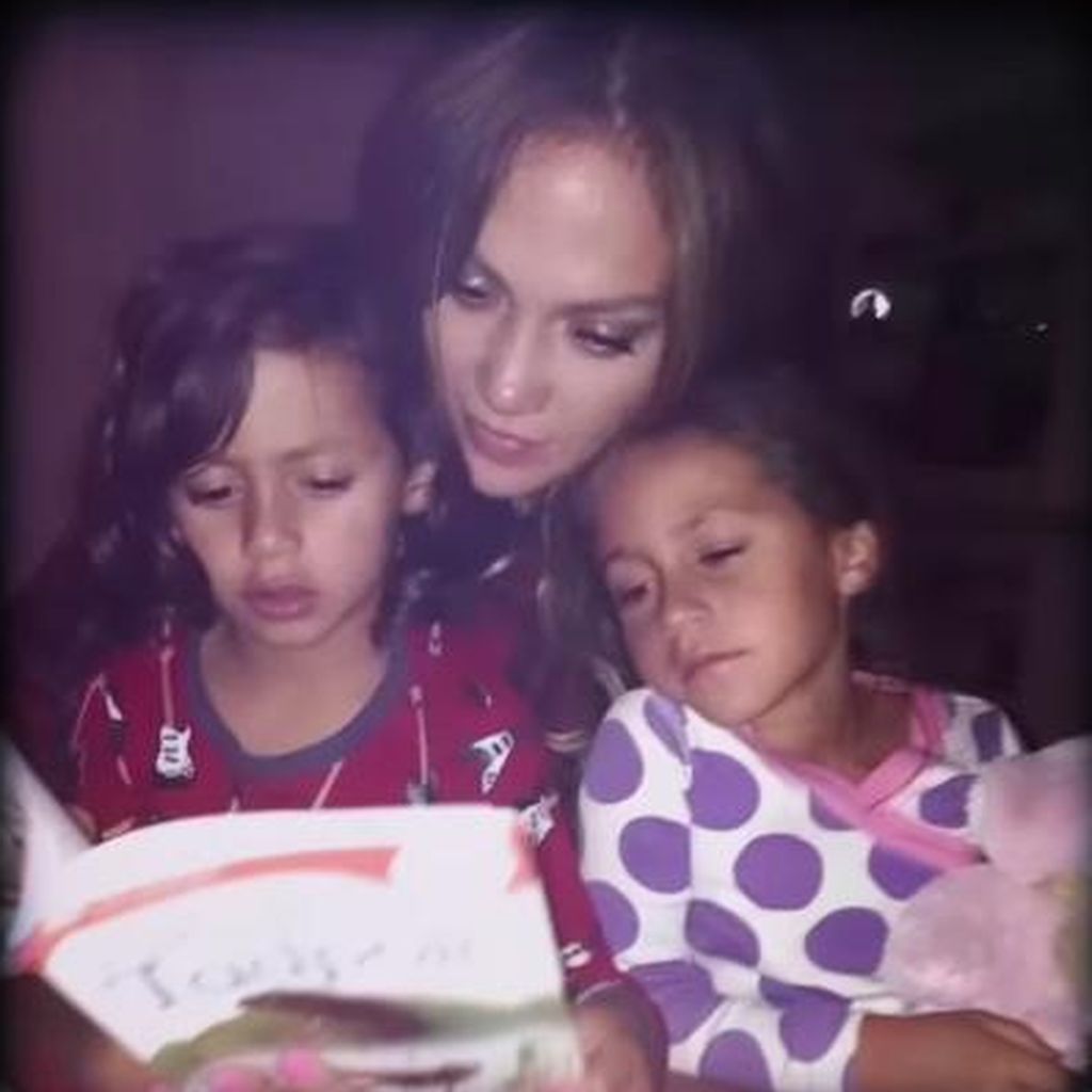 Maximilian David Muñiz, Jennifer Lopez und Emme Maribel Muñiz