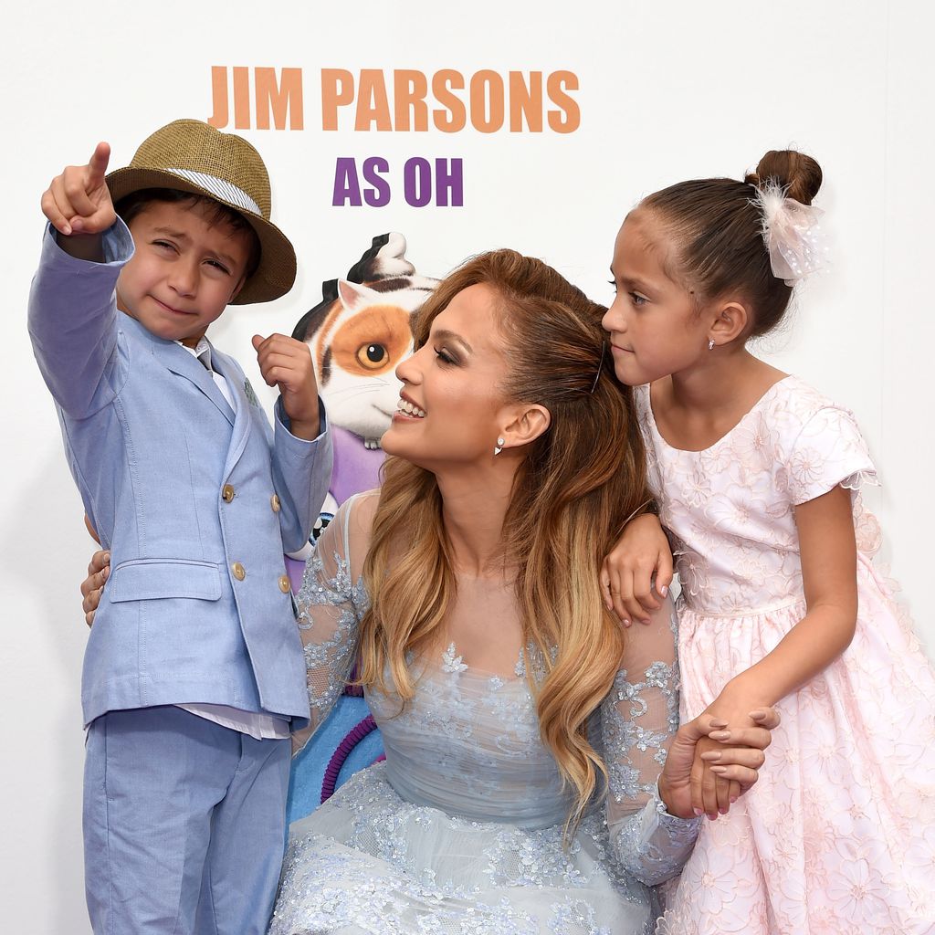 Jennifer Lopez mit ihren Kindern, 2015