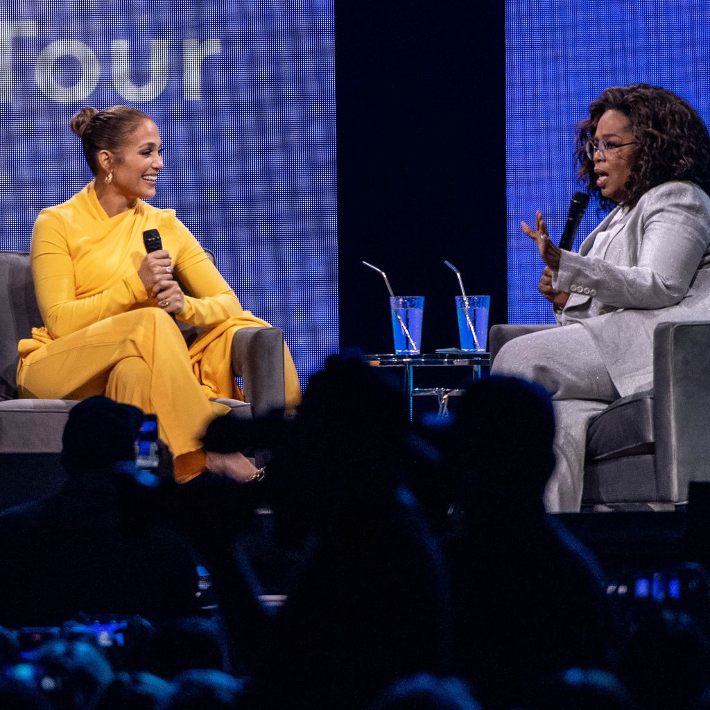 Jennifer Lopez und Oprah Winfrey, Februar 2020