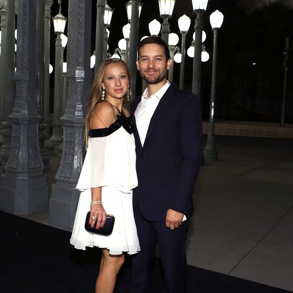 Jennifer Meyer und Tobey Maguire im Jahr 2014