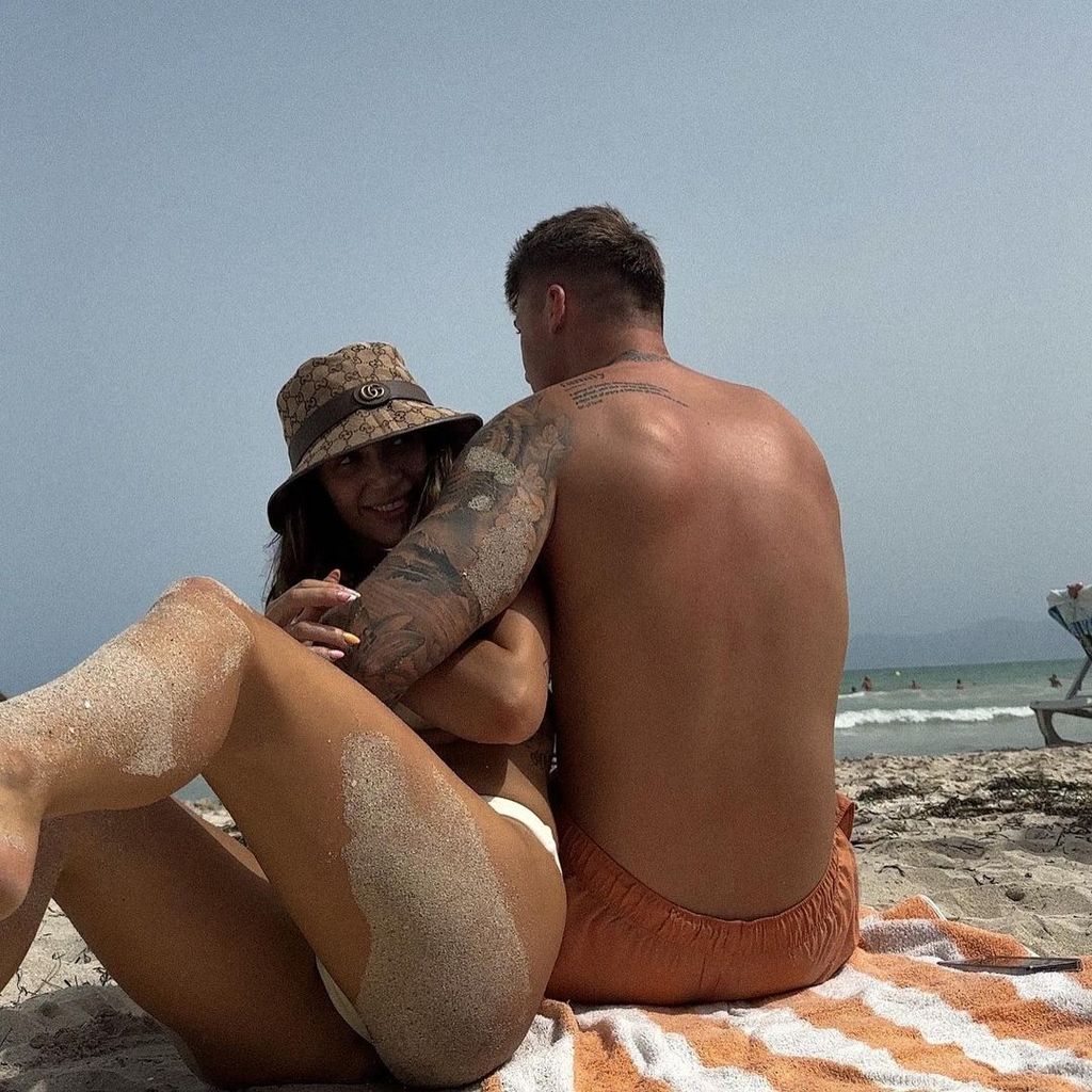 Jennifer Saro und Fynn Lukas Kunz auf Mallorca, September 2023