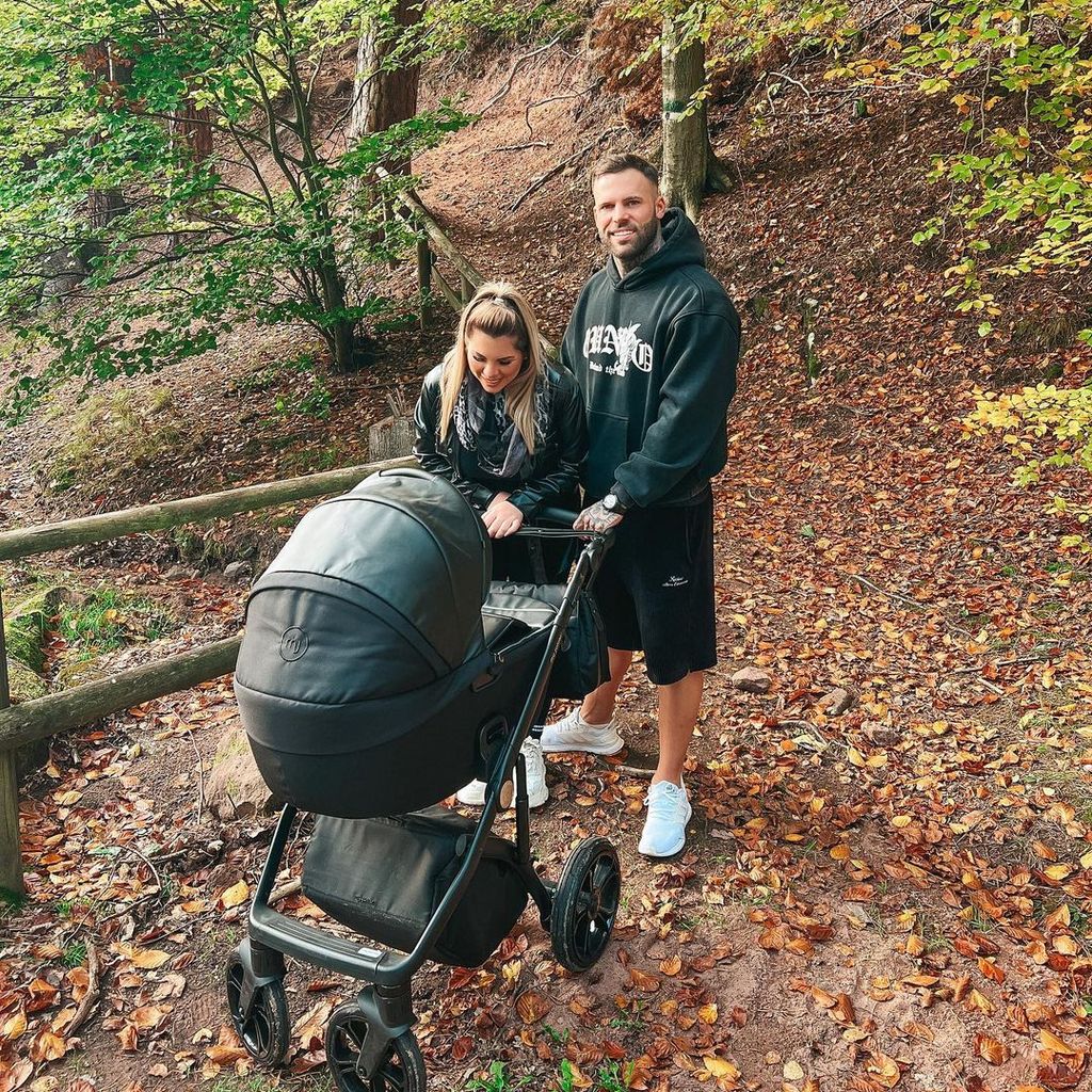 Jenny Frankhauser mit Steffen König und ihrem gemeinsamen Sohn Damian