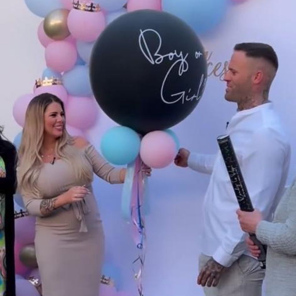 Jenny Frankhauser und Steffen König auf ihrer Gender-Reveal-Party