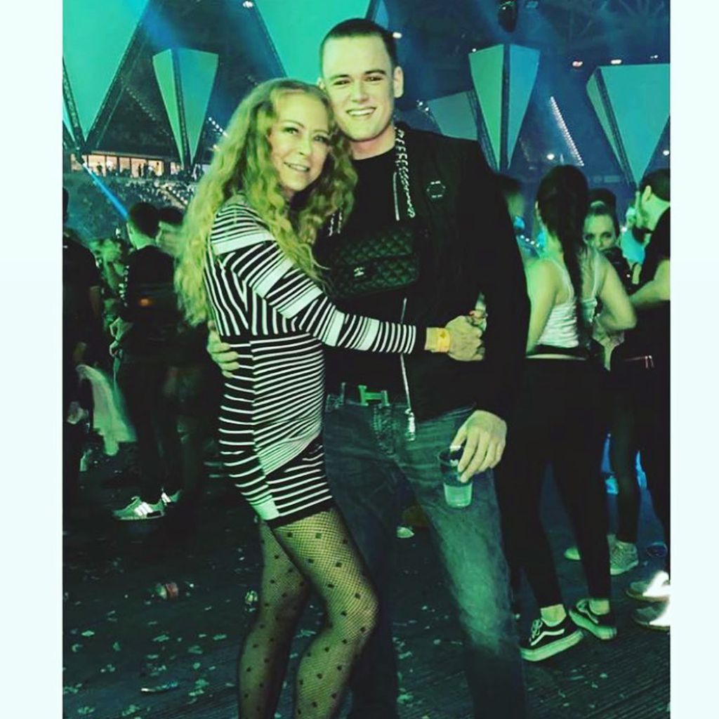 Jenny Elvers und ihr Sohn Paul im Januar 2020