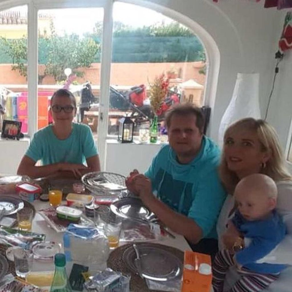 Jens Büchner mit seiner Familie