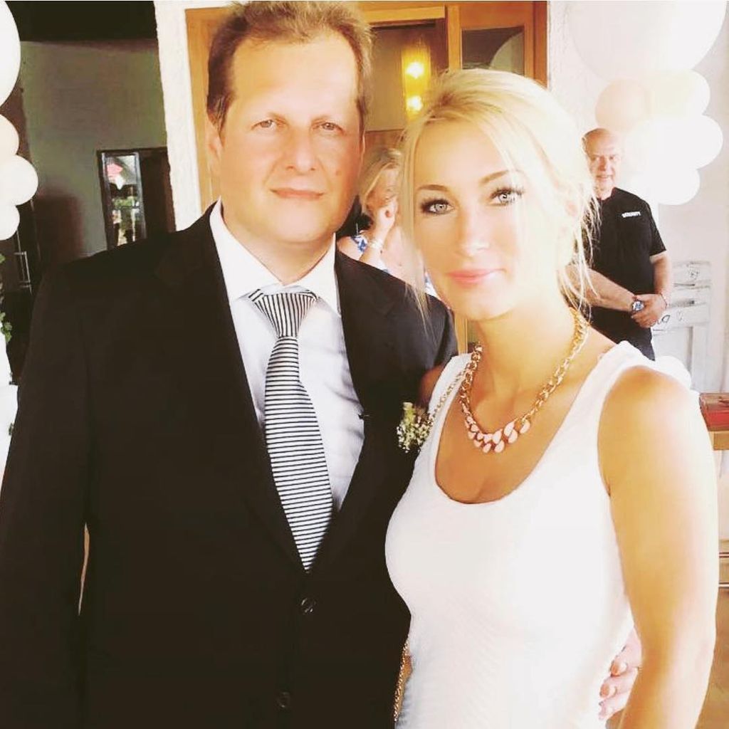 Jens Büchner mit Anja Rascher auf seiner Hochzeit