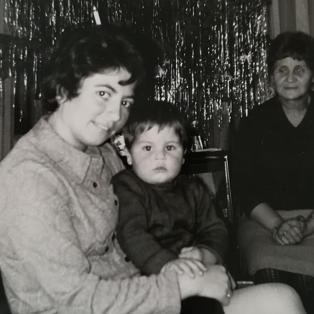 Jens Hajek als Kind mit seiner Familie