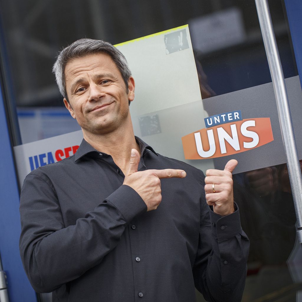 Jens Hajek am "Unter uns"-Set