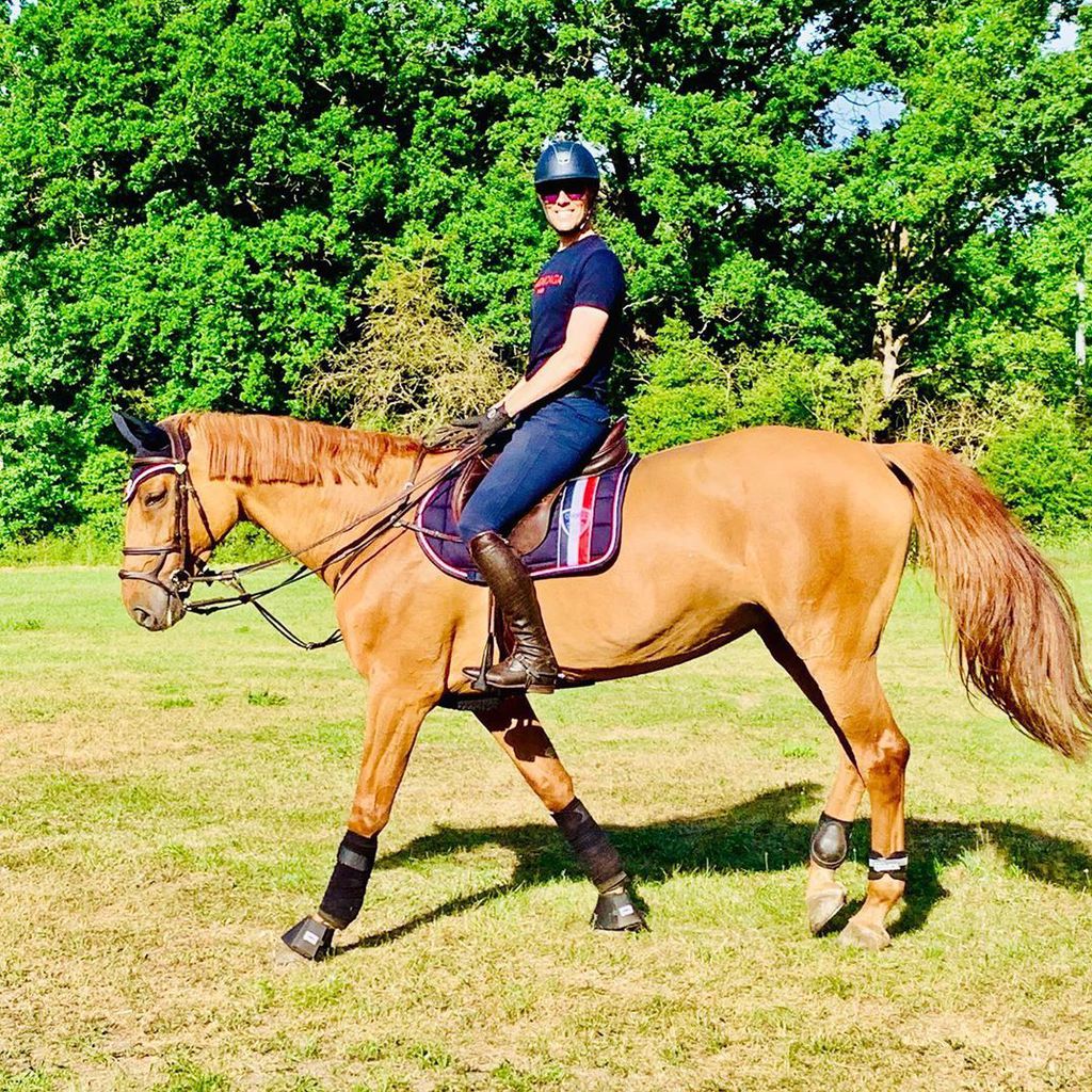 Jens Hilbert mit seinem Pferd Amber, Juni 2020