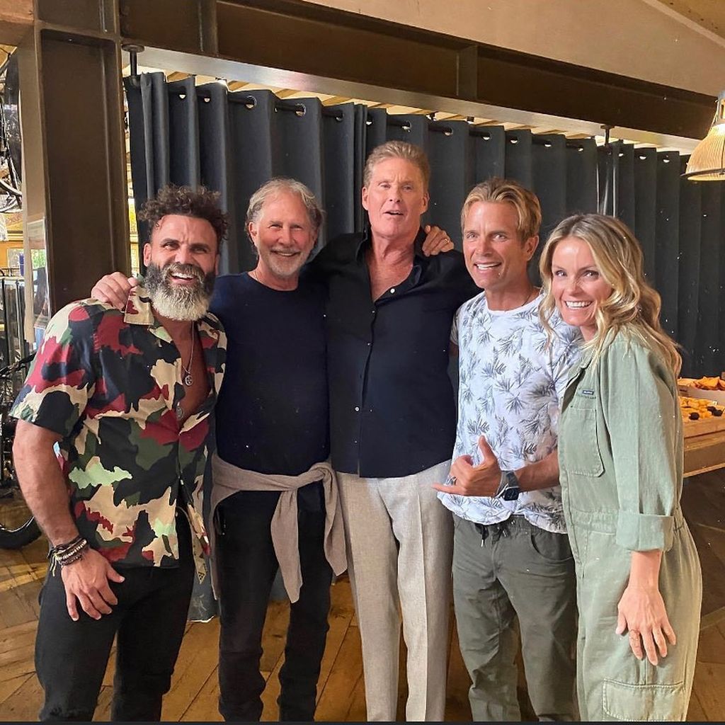 Jeremy Jackson, Parker Stevenson, David Hasselhoff, David Chokachi und Kelly Packard im Juli 2022