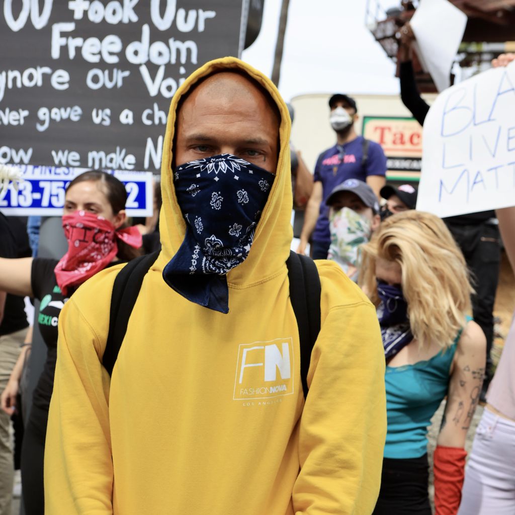 Jeremy Meeks beim Protest für George Floyd