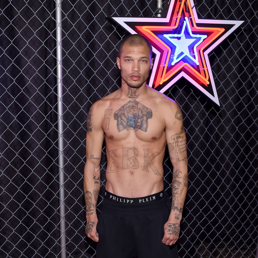 Jeremy Meeks auf der Fashion Show von Philipp Plein in New York