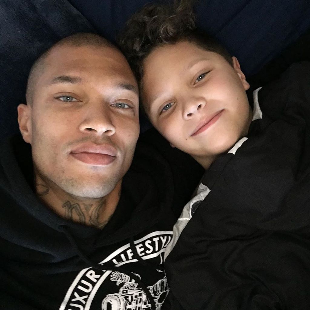 Jeremy Meeks und seine Sohn Jeremy Jr.