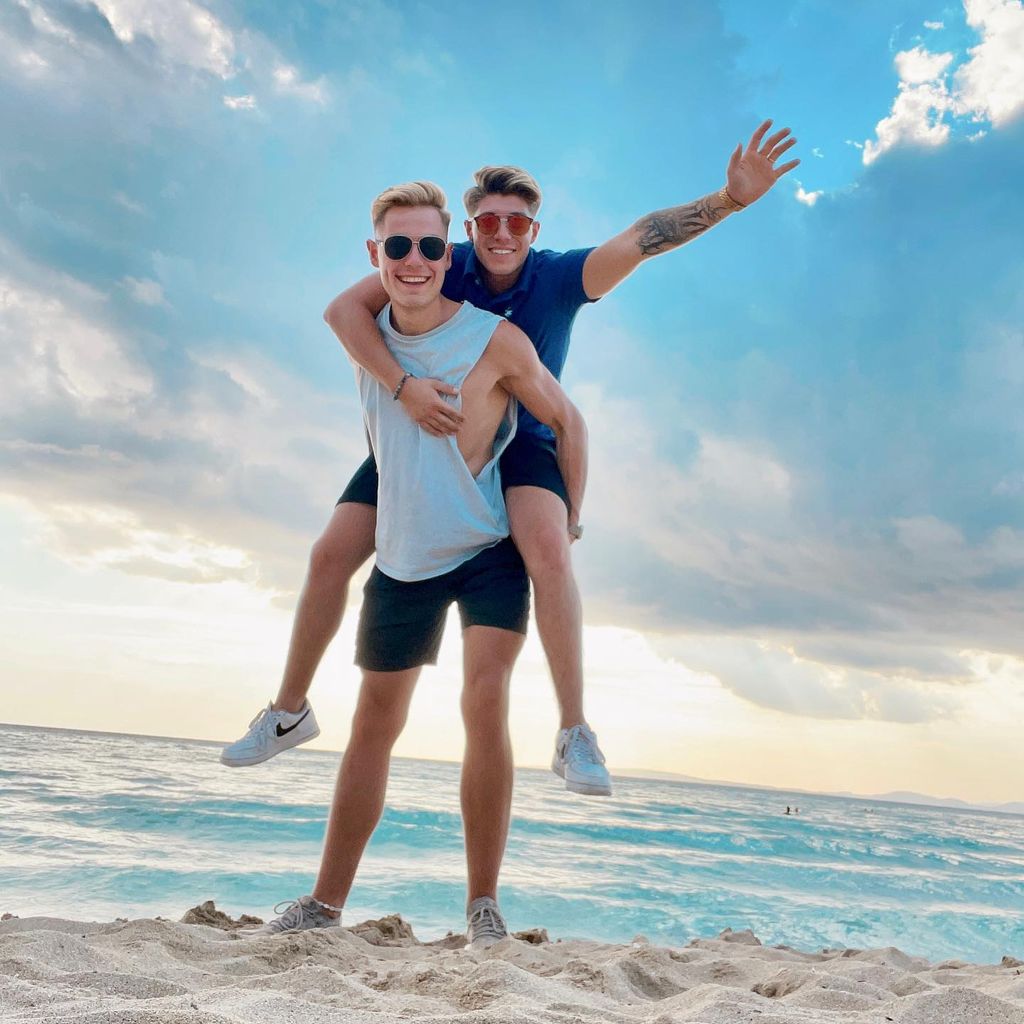 Jeremy Winter und Davin Herbrüggen im September 2022 auf Mallorca