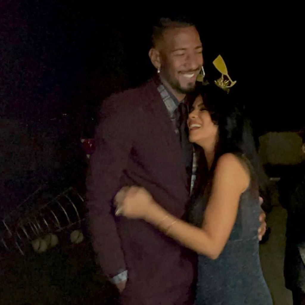 Jérôme Boateng und Rebecca Silvera bei ihrer Verlobung, 2022