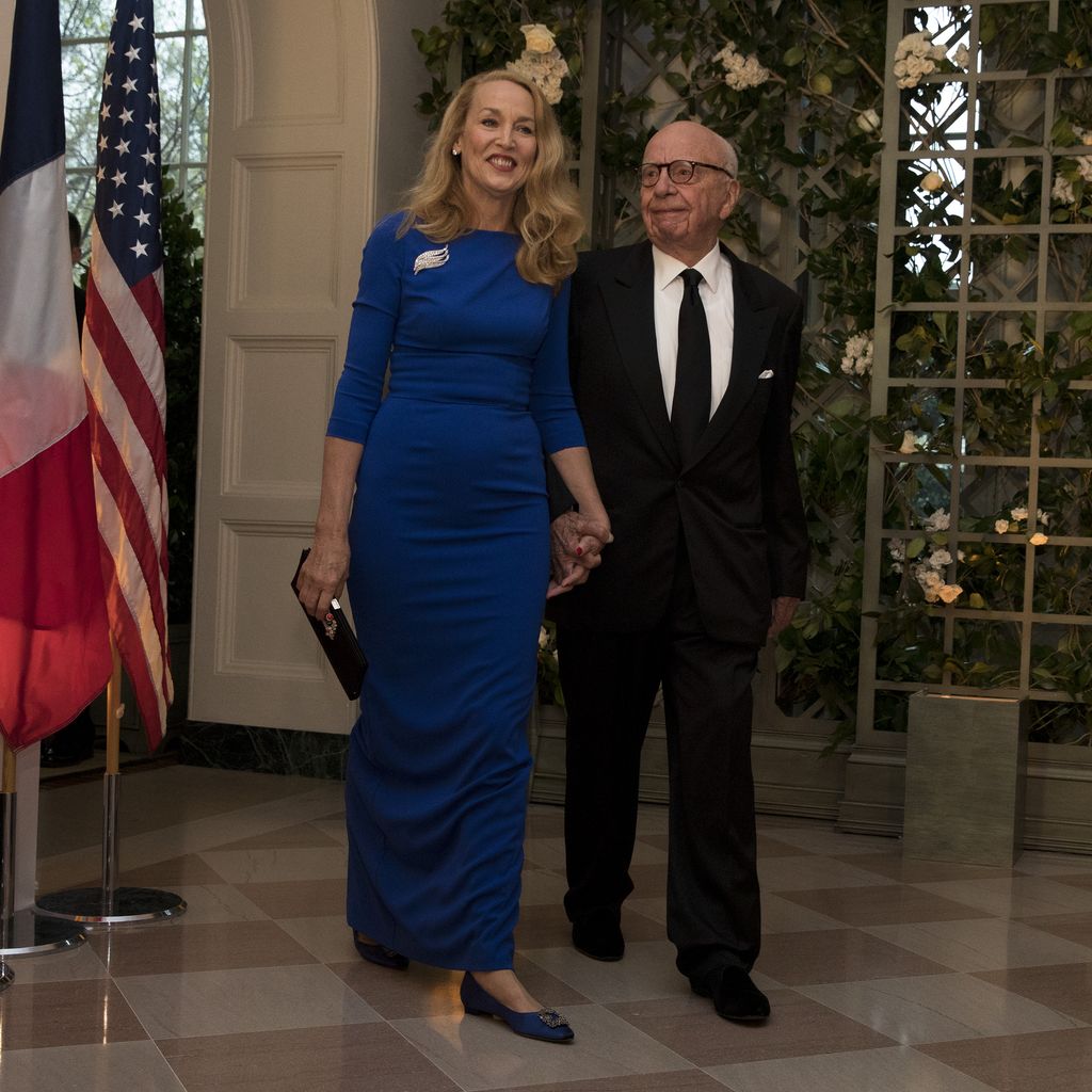 Jerry Hall und Rupert Murdoch im Weißen Haus 2018