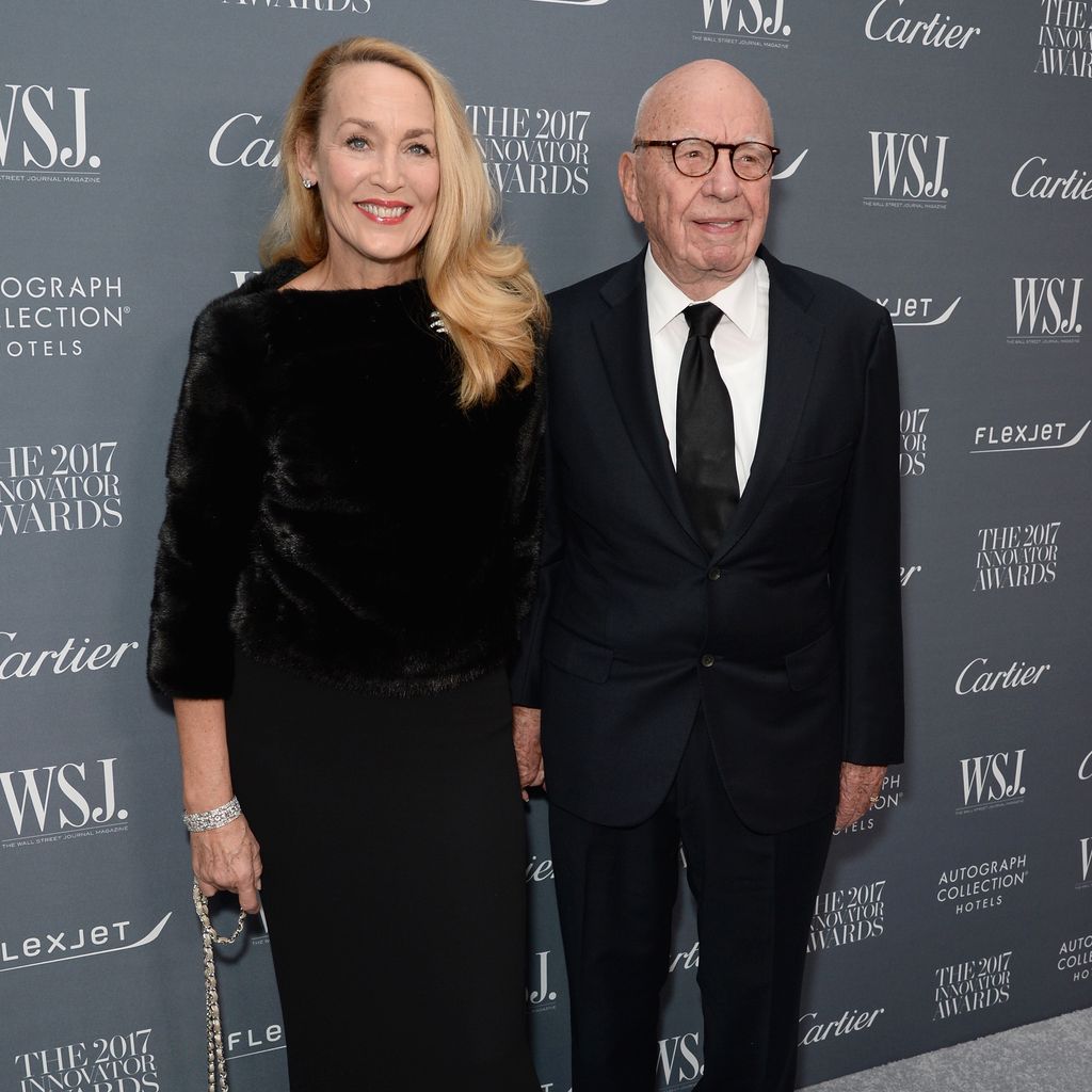 Jerry Hall und Rupert Murdoch im Jahr 2017