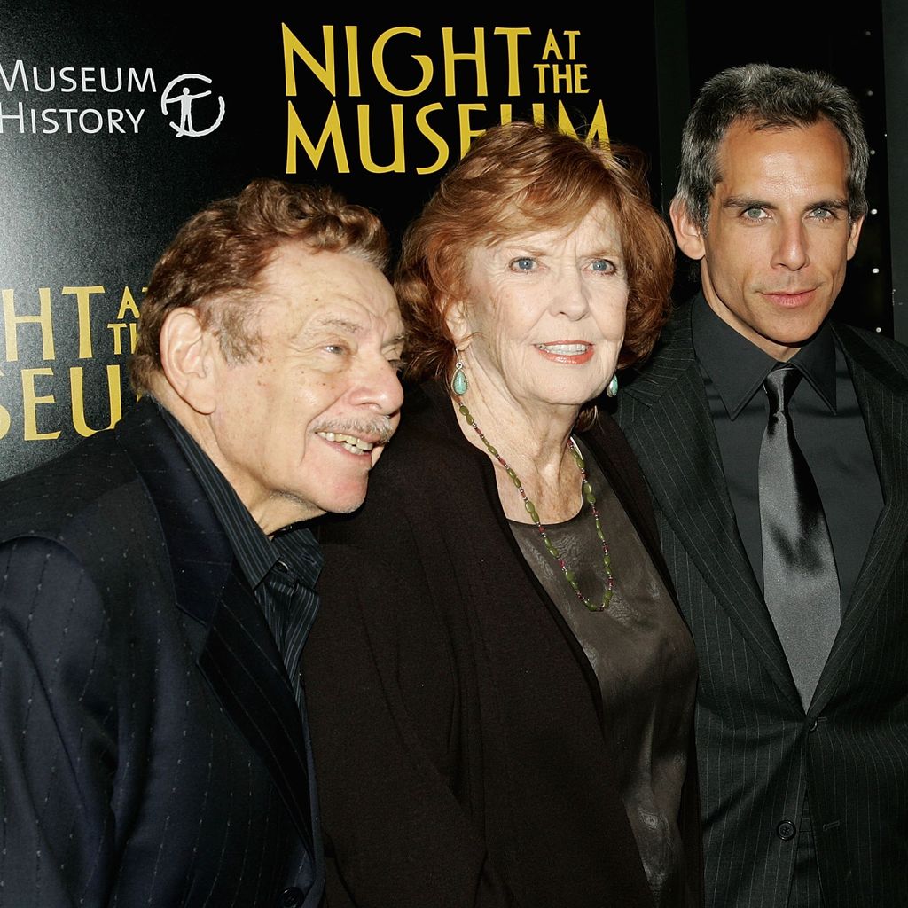 Jerry Stiller, Anne Meara, Ben Stiller und Christine Taylor