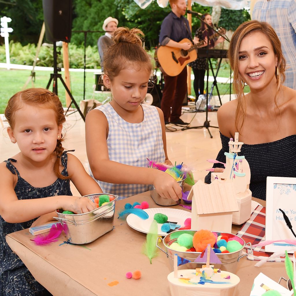 Jessica Alba mit ihren Töchtern Haven und Honor
