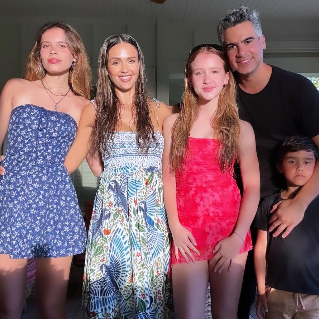 Honor Marie Warren, Jessica Alba, Haven Garner Warren, Cash Warren und Hayes Alba Warren