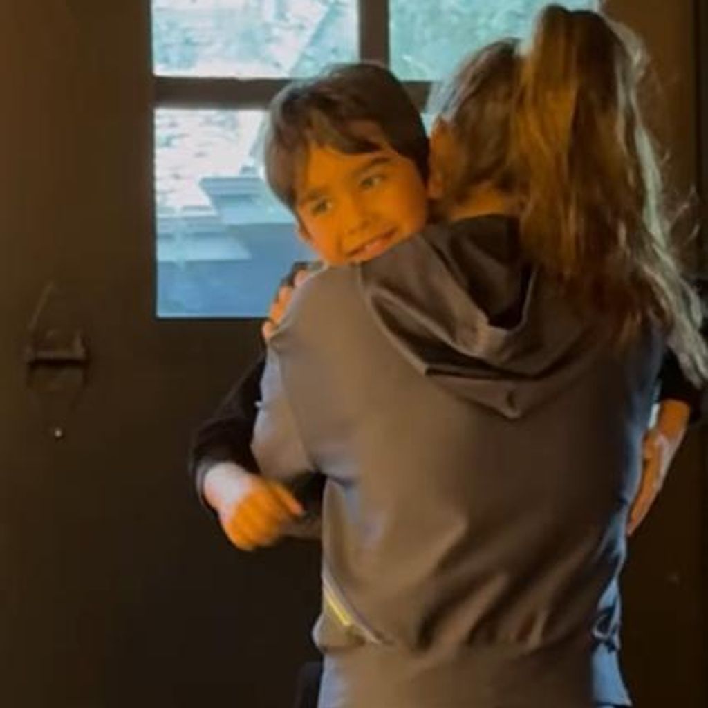 Jessica Alba und ihr Sohn Hayes im Januar 2025