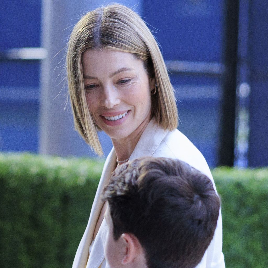 Jessica Biel mit ihrem Sohn Silas