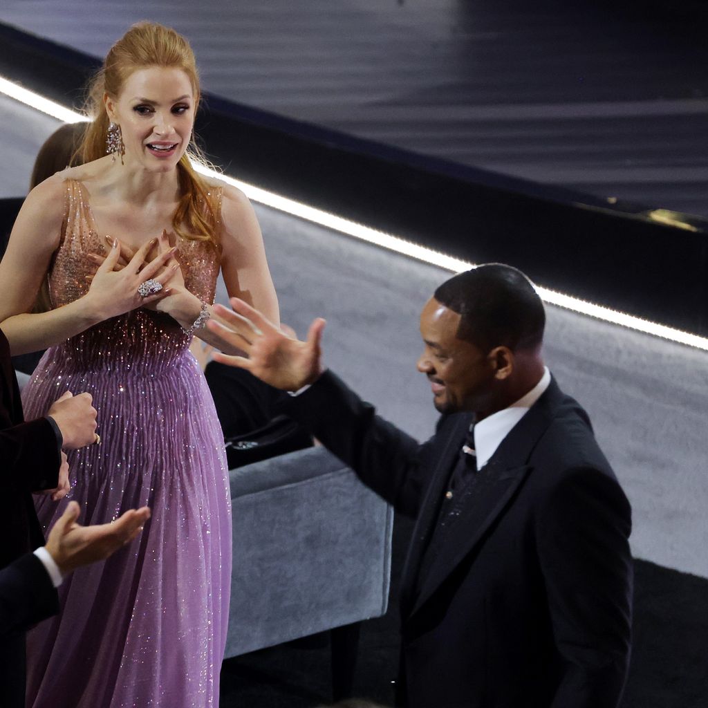 Jessica Chastain und Will Smith bei der Oscarverleihung