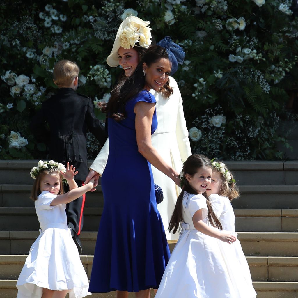 Jessica Mulroney und Herzogin Kate bei der Hochzeit von Harry und Meghan, 2018