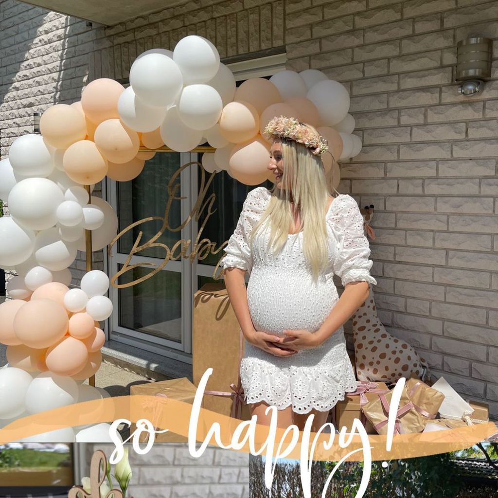 Jessica Schröder bei ihrer Babyshower