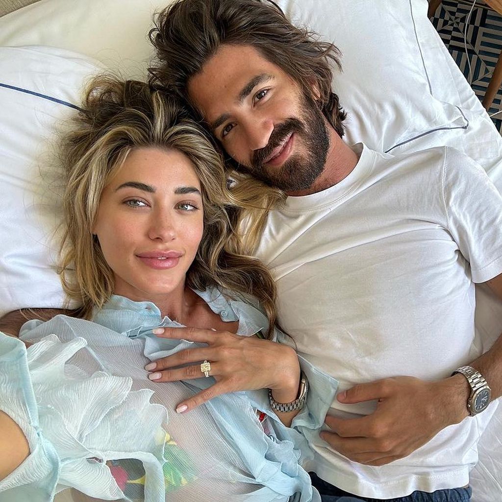 Jessica Serfaty und ihr Verlobter Leonardo Del Vecchio