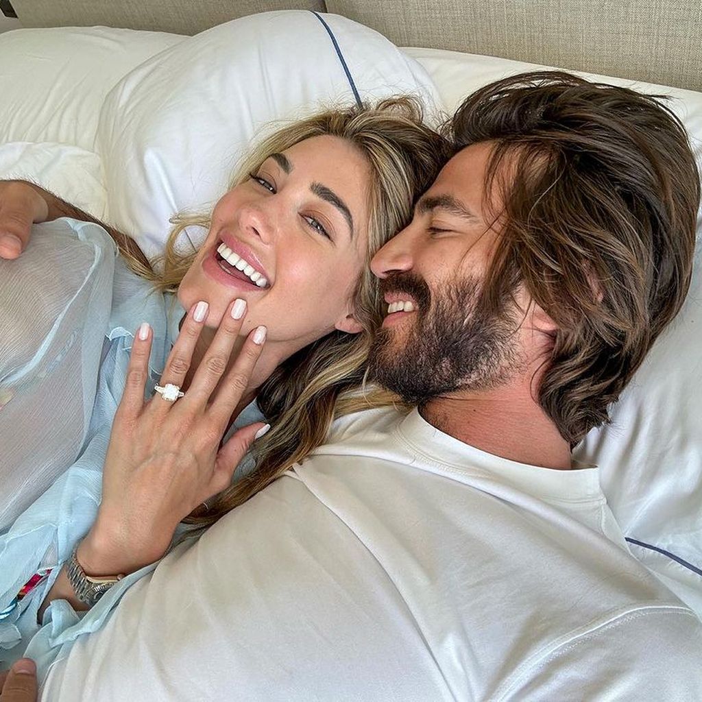 Jessica Serfaty und ihr Verlobter Leonardo Del Vecchio