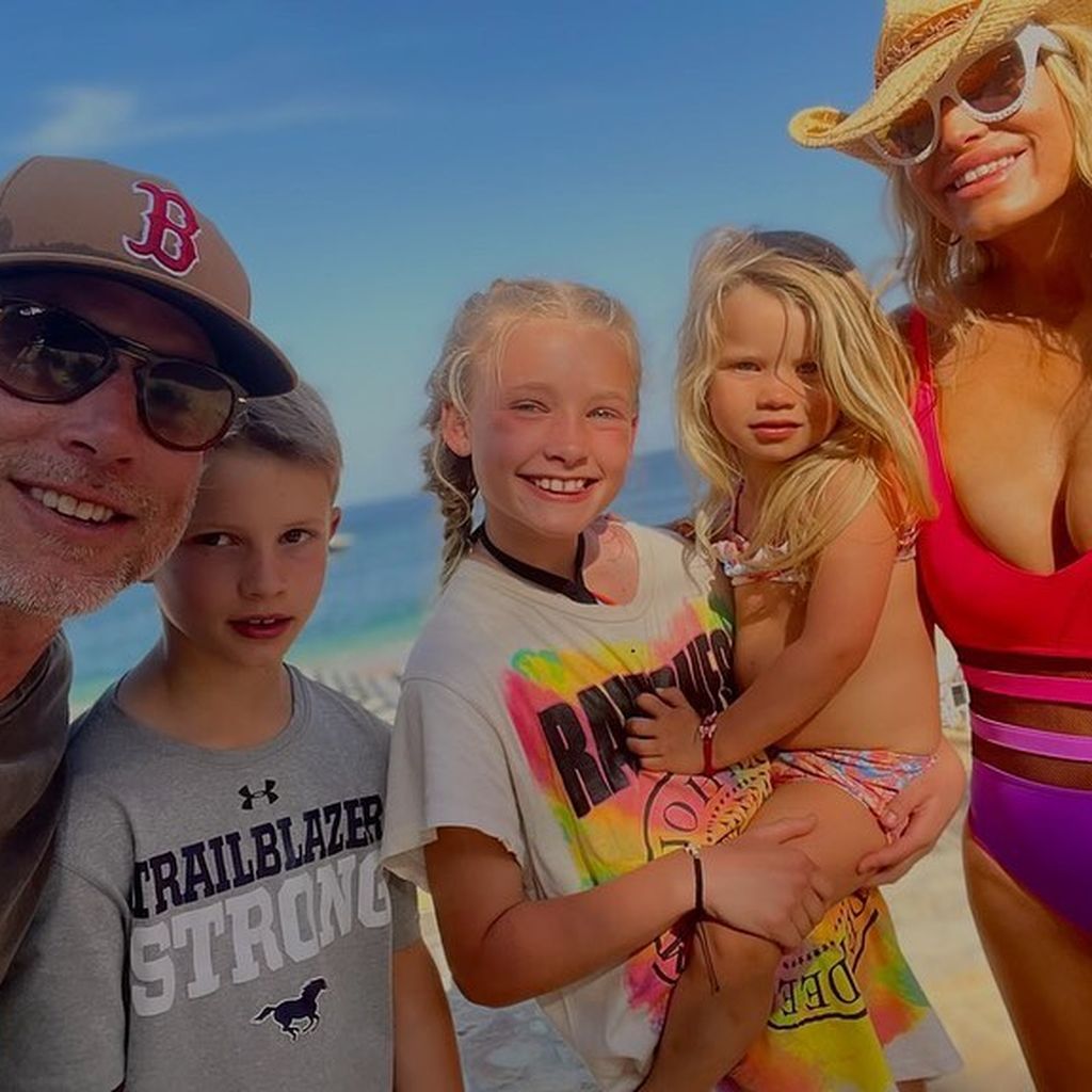 Jessica Simpson mit ihrer Familie im April 2022