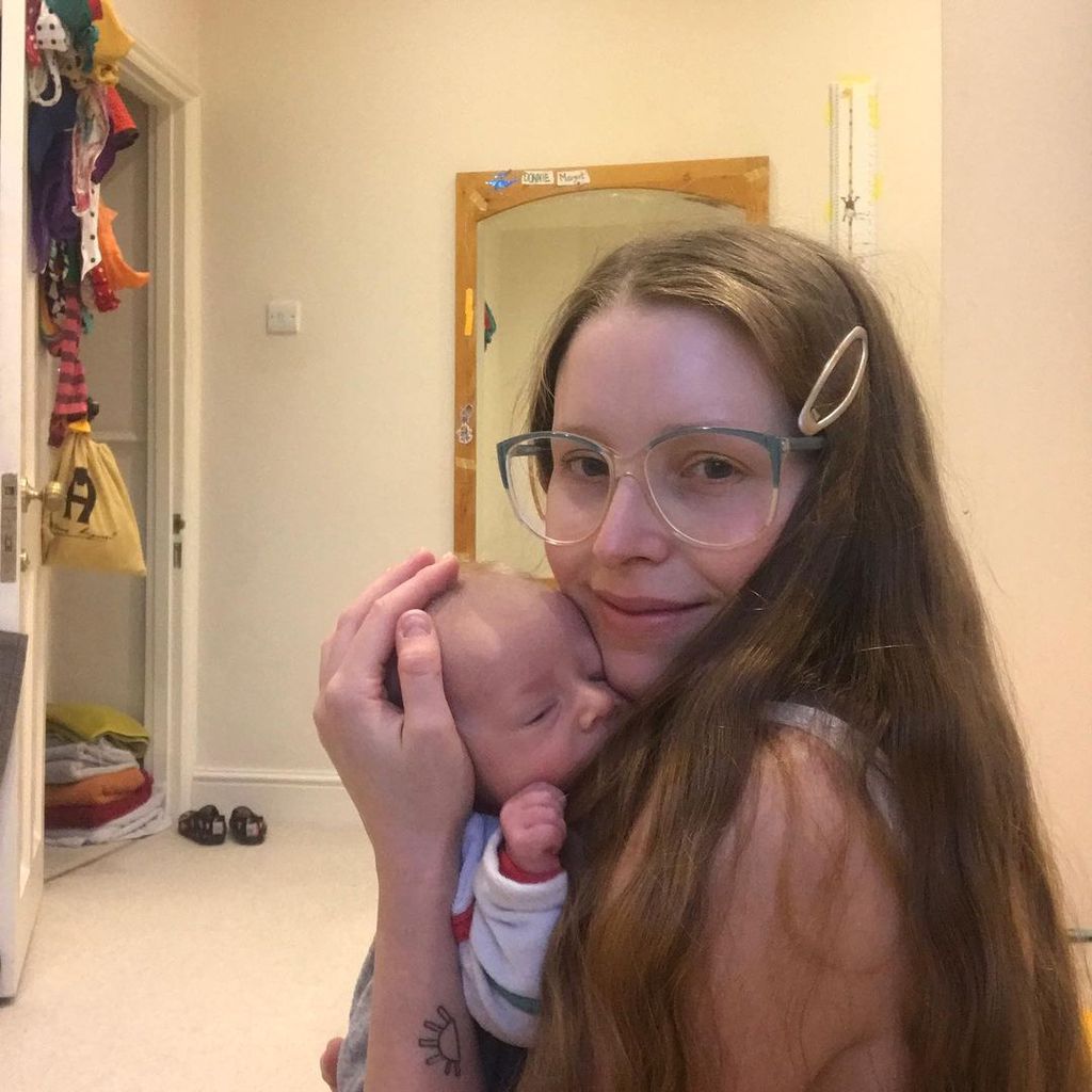 Jessie Cave mit ihrem Sohn, Dezember 2020