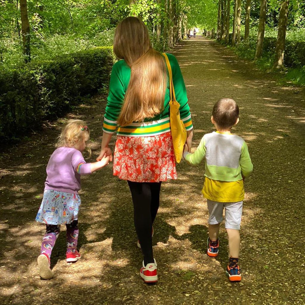Jessie Cave und ihre Kinder im Jahr 2020