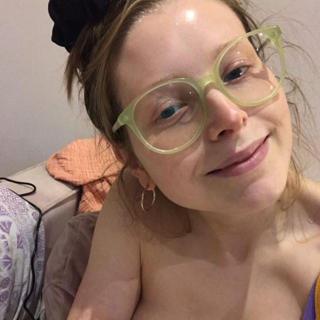 Jessie Cave mit ihrem Baby